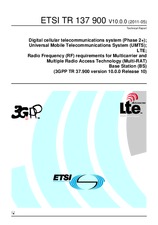 Die Norm ETSI TR 137900-V10.0.0 27.5.2011 Ansicht