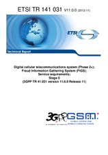 Die Norm ETSI TR 141031-V11.0.0 13.11.2012 Ansicht