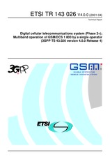 Die Norm ETSI TR 143026-V4.0.0 25.6.2001 Ansicht