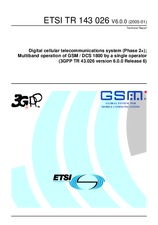 Die Norm ETSI TR 143026-V6.0.0 31.1.2005 Ansicht