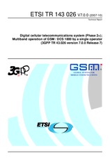 Die Norm ETSI TR 143026-V7.0.0 17.10.2007 Ansicht