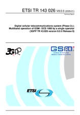 Die Norm ETSI TR 143026-V8.0.0 28.1.2009 Ansicht