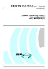 Die Norm ETSI TS 100392-2-V2.1.1 29.9.2000 Ansicht