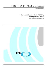 Die Norm ETSI TS 100392-2-V2.4.1 14.10.2003 Ansicht