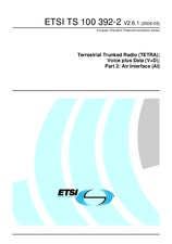 Die Norm ETSI TS 100392-2-V2.6.1 22.5.2006 Ansicht