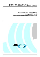 Die Norm ETSI TS 100392-5-V1.2.1 16.7.2003 Ansicht