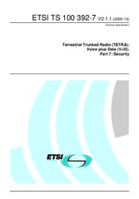 Die Norm ETSI TS 100392-7-V2.1.1 8.12.2000 Ansicht