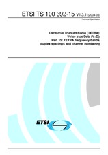 Die Norm ETSI TS 100392-15-V1.3.1 4.6.2004 Ansicht