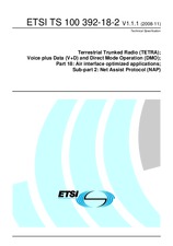 Die Norm ETSI TS 100392-18-2-V1.1.1 17.11.2008 Ansicht