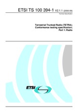 Die Norm ETSI TS 100394-1-V2.1.1 20.9.2000 Ansicht