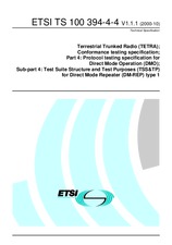 Die Norm ETSI TS 100394-4-4-V1.1.1 23.10.2000 Ansicht