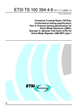 Die Norm ETSI TS 100394-4-6-V1.1.1 30.10.2000 Ansicht