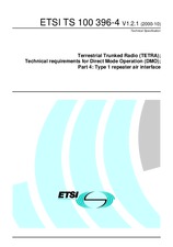 Die Norm ETSI TS 100396-4-V1.2.1 4.10.2000 Ansicht