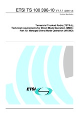 Die Norm ETSI TS 100396-10-V1.1.1 8.12.2000 Ansicht