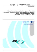 Die Norm ETSI TS 100500-V6.2.0 30.8.1999 Ansicht