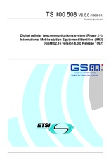 Die Norm ETSI TS 100508-V6.0.0 11.1.1999 Ansicht