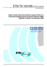 Die Norm ETSI TS 100508-V7.0.0 13.8.1999 Ansicht