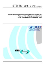 Die Norm ETSI TS 100512-V7.0.1 30.7.1999 Ansicht