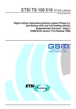 Die Norm ETSI TS 100516-V7.0.0 13.8.1999 Ansicht