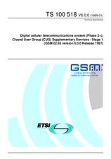 Die Norm ETSI TS 100518-V6.0.0 22.1.1999 Ansicht