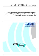 Die Norm ETSI TS 100519-V7.0.0 13.8.1999 Ansicht