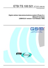 Die Norm ETSI TS 100521-V7.0.0 22.9.1999 Ansicht