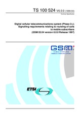 Die Norm ETSI TS 100524-V6.0.0 29.4.1999 Ansicht