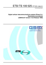 Die Norm ETSI TS 100525-V7.0.0 30.7.1999 Ansicht