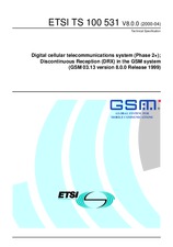 Die Norm ETSI TS 100531-V8.0.0 2.5.2000 Ansicht