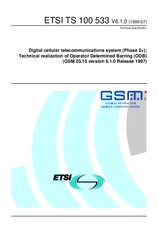 Die Norm ETSI TS 100533-V6.1.0 30.7.1999 Ansicht