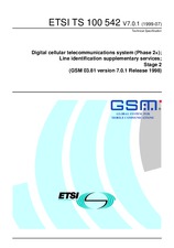 Die Norm ETSI TS 100542-V7.0.1 30.7.1999 Ansicht