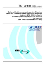 Die Norm ETSI TS 100585-V6.0.0 30.4.1999 Ansicht