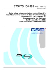 Die Norm ETSI TS 100585-V7.0.1 30.7.1999 Ansicht