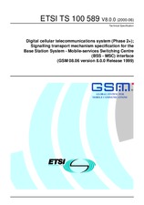 Die Norm ETSI TS 100589-V8.0.0 30.6.2000 Ansicht