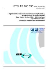 Die Norm ETSI TS 100590-V7.6.0 7.9.2000 Ansicht