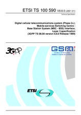 Die Norm ETSI TS 100590-V8.8.0 31.1.2001 Ansicht