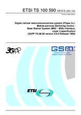 Die Norm ETSI TS 100590-V8.9.0 29.5.2001 Ansicht