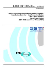 Die Norm ETSI TS 100596-V7.1.0 30.7.1999 Ansicht