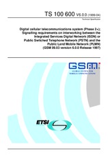 Die Norm ETSI TS 100600-V6.0.0 30.4.1999 Ansicht