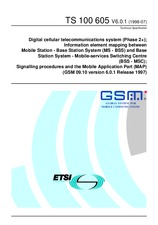 Die Norm ETSI TS 100605-V6.0.1 31.7.1998 Ansicht