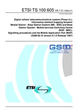 Die Norm ETSI TS 100605-V6.1.0 30.7.1999 Ansicht