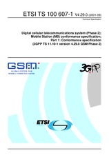 Die Norm ETSI TS 100607-1-V4.29.0 30.9.2001 Ansicht