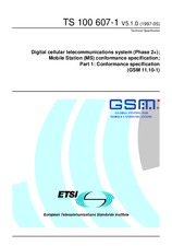 Die Norm ETSI TS 100607-1-V5.1.0 30.5.1997 Ansicht