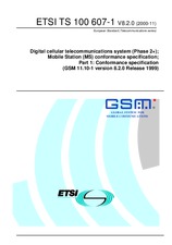 Die Norm ETSI TS 100607-1-V8.2.0 30.11.2000 Ansicht