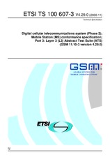 Die Norm ETSI TS 100607-3-V4.29.0 17.11.2000 Ansicht