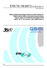 Die Norm ETSI TS 100607-3-V4.30.0 30.11.2000 Ansicht