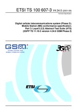 Die Norm ETSI TS 100607-3-V4.34.0 30.9.2001 Ansicht