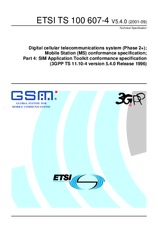 Die Norm ETSI TS 100607-4-V5.4.0 30.9.2001 Ansicht