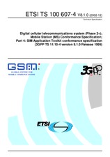 Die Norm ETSI TS 100607-4-V8.1.0 31.12.2002 Ansicht