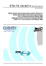 Die Norm ETSI TS 100607-4-V8.15.0 31.3.2006 Ansicht